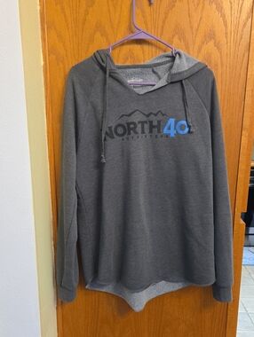 North 40 Womens Charcoal  Pullover Hoodie